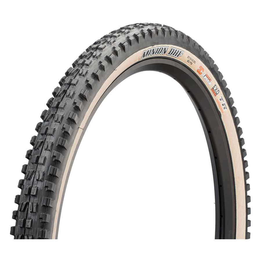 Tire, 29''x2.50, Folding, Tubeless Ready, Dual, EXO, Wide Trail, 60TPI, Tanwall