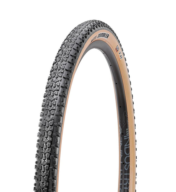 Gravel Tire, 700x45C, Folding, Tubeless Ready, Dual, EXO, 60TPI, Tanwall