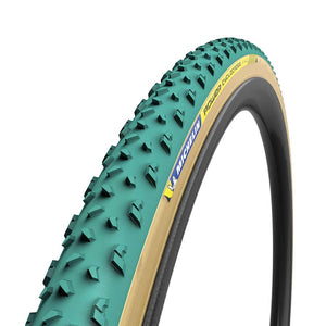 Michelin, Power Cyclocross Mud Tubular, Tire, 700x33C, Folding, Tubular, GreenCompound, 3x120TPI, Green