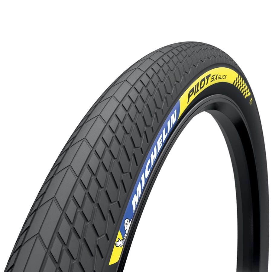 Michelin, Pilot SX Slick, Tire, 20''x1.70, Folding, Tubeless Ready, 60TPI, Black