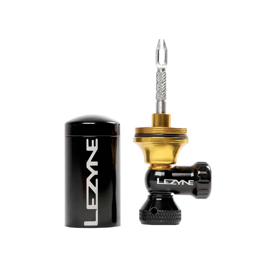 Lezyne, Tubeless CO2 Blaster, CO2 Inflator/Tubeless Repair Kit, Black