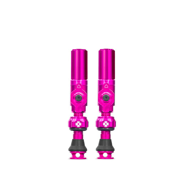 Small, Tubeless Valve, Presta, 30mm, Pink, Pair