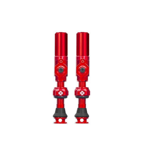 Medium, Tubeless Valve, Presta, 35mm, Red, Pair