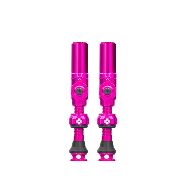 Medium, Tubeless Valve, Presta, 35mm, Pink, Pair