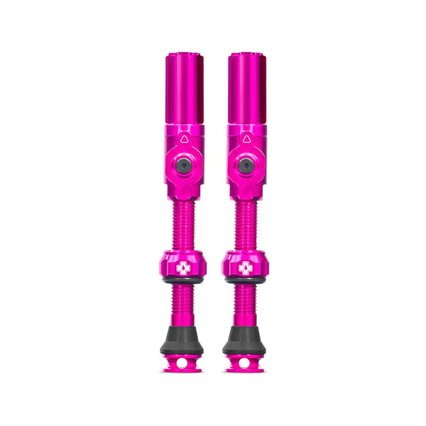 Large, Tubeless Valve, Presta, 45mm, Pink, Pair