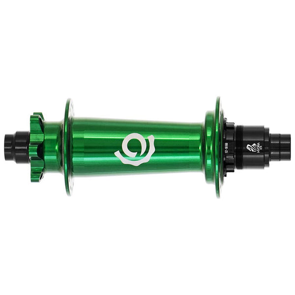 32H, 12mm TA, 148mm, Shimano Micro Spline, Green