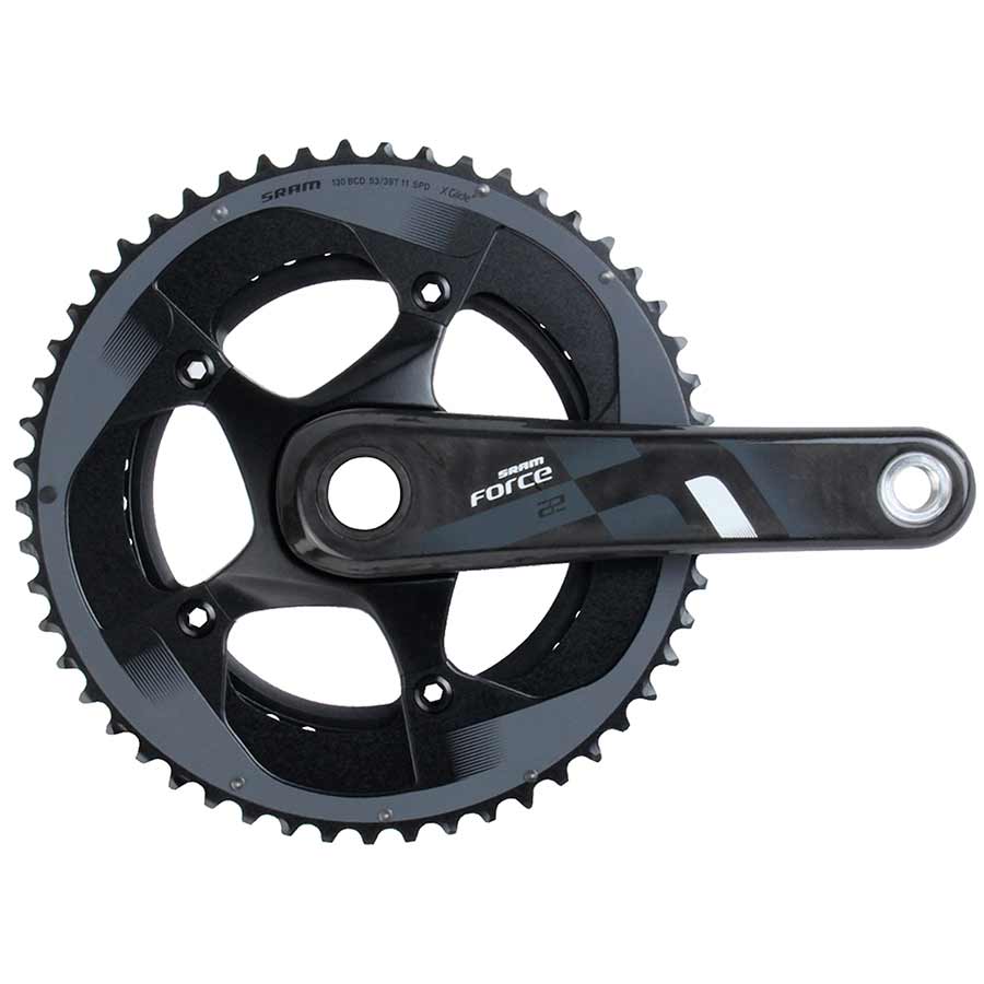 Force 22, Crankset, Speed: 11, Spindle: 24/22mm, BCD: 130, 39/53, GXP, 165mm, Carbon, Road