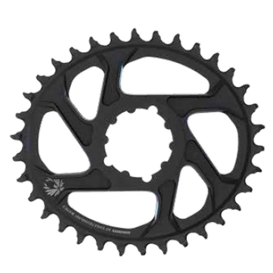 34T Chainring, 11/12sp, BCD: Direct Mount, Aluminum, Black, 3mm offset