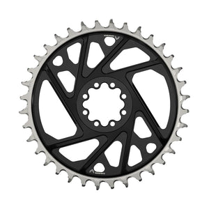 XX 3mm Offset, Chainring, Teeth: 36, Speed: 12, BCD: Direct Mount, Aluminum, Black