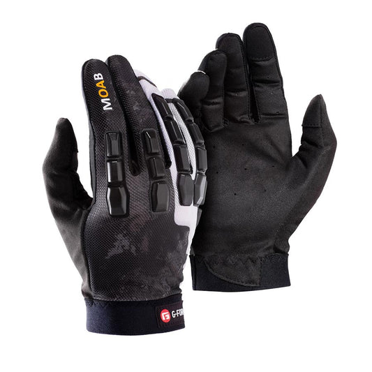G-Form, Moab Trail, Full Finger Gloves, Black/White, XS, Pair