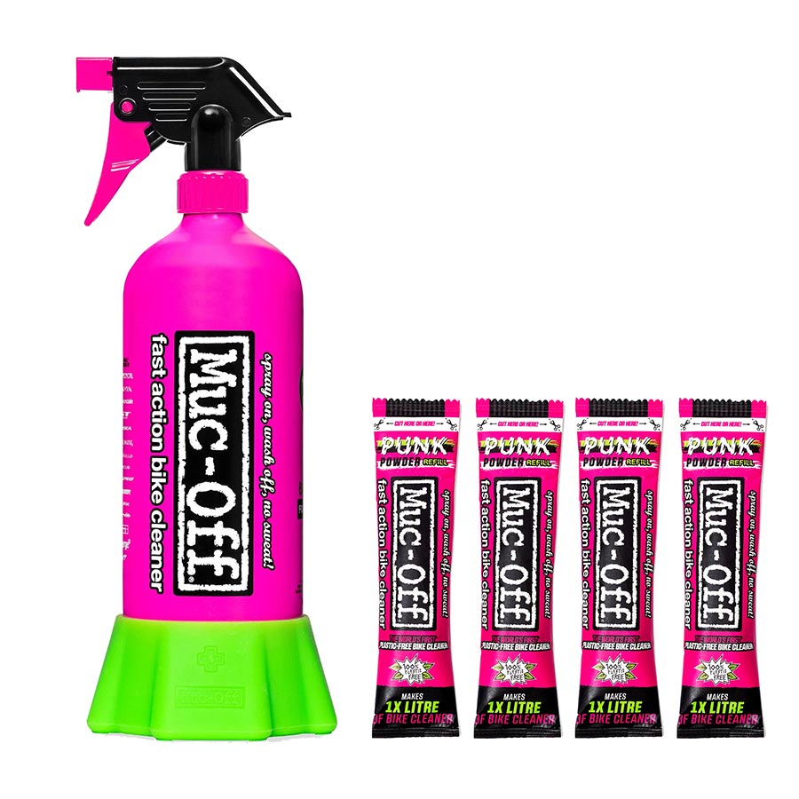 Muc-Off, Punk Powder, 4 x 30g and 1x Aluminum Bottle