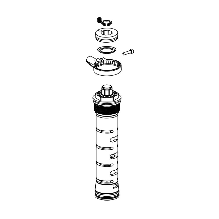 RockShox, 11.4015.306.030, 2010 Tora XC/SL/Race, 2011 Recon Silver Motion Control Compression Damper Kit, Remote