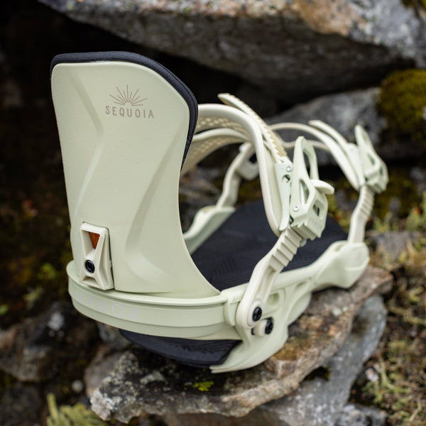 Sequoia Snowboard Bindings - Bone